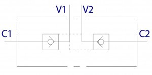 Гидрозамок двухсторонний VBPDE 3/8'' FL L3=62 фото 2