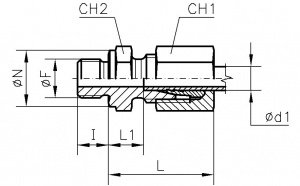 Адаптер TN 92-18L 3/8