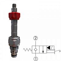 Клапан электромагнитный SAE08 (22л/мин.), НЗ, порт 1,2 заперт ED082A-CNP, Oleoweb  