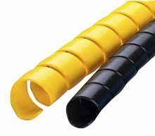 Защитная пластиковая спираль желтая d= 16 мм