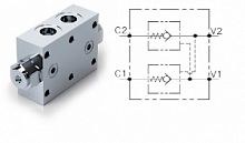 Гидрозамок двусторонний VNR-C-SO-DE-L  N03.031.AJ0.A