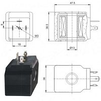 Катушка 24V EC024DC  EC024DC