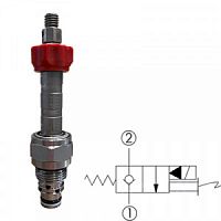 Клапан электромагнитный SAE08 (22л/мин.), НЗ, порт 1,2 заперт ED082A-CNP, Oleoweb